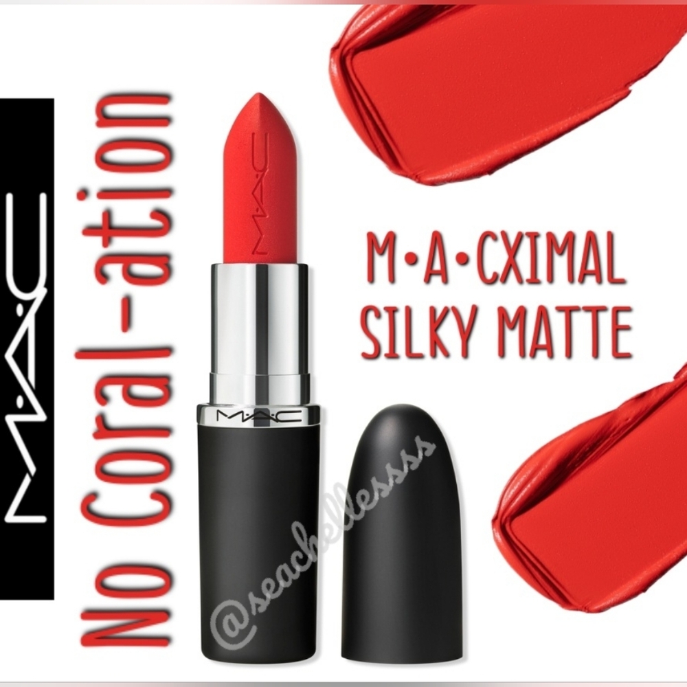 M•A•CXIMAL Silky Matte Lipstick No Coral-ation Muted Coral Brand New in Box